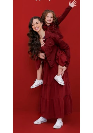 Vestido Gislaine confeccionado em malha Hapuk 2025
