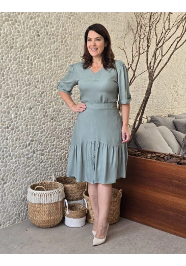 Conjunto Michele Em Viscose Maria Amore Outono/Inverno 2025