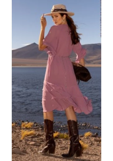 Vestido Em Crepe Luciana Pais Outono/Inverno 2025