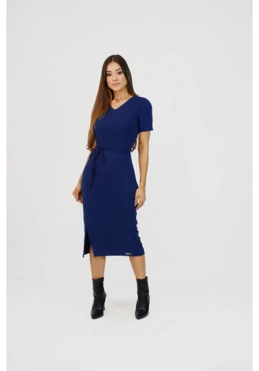 Vestido Aniele Azul Marinho Nítido Outono/Inverno 2025