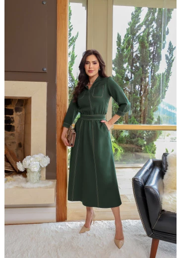 Vestido Midi Max Em Alfaiataria Kauly Outono/Inverno 2025