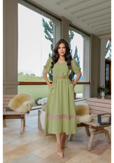 Vestido Max Em Crepe Air Flow Kauly Outono/Inverno 2025