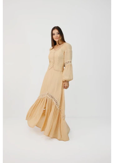 Vestido Bárbara Em Crepe Gael Nítido Outono/Inverno 2025