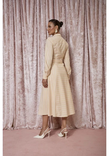 Vestido Marcela Bege Jany Pim Outono/Inverno 2025