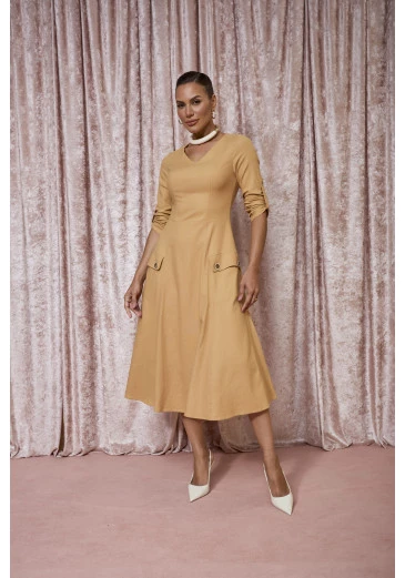 Vestido Ana Bella Em Rayon Jany Pim Outono/Inverno 2025