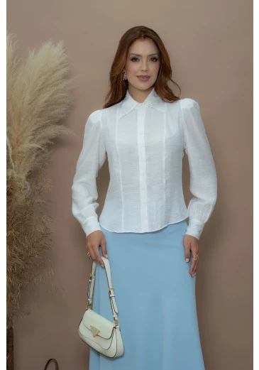 Camisa Em crepe vicose Luciana Pais.Outono/Inverno 2025
