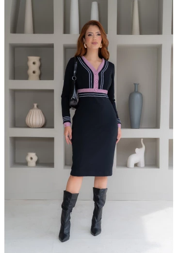 Vestido Em Moletom Preto Luciana Pais Outono/Inverno 2025