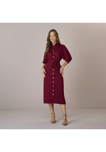 Vestido Celia Em Valora Bordo Tatá Martello Outono/Inverno 2025
