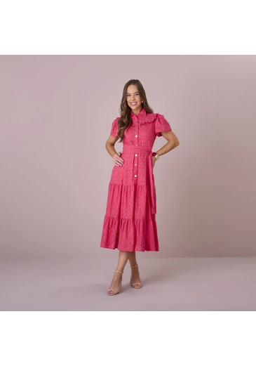 Vestido Clara Rosa Tata Martelo Outono/Inverno 2025