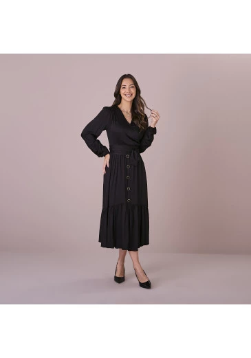 Vestido Kassia Preto Tata Martelo Outono/Inverno 2025