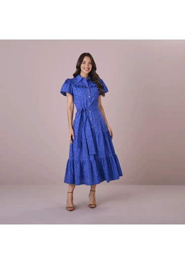 Vestido Clara Azul Tata Martelo  Outono/Inverno 2025