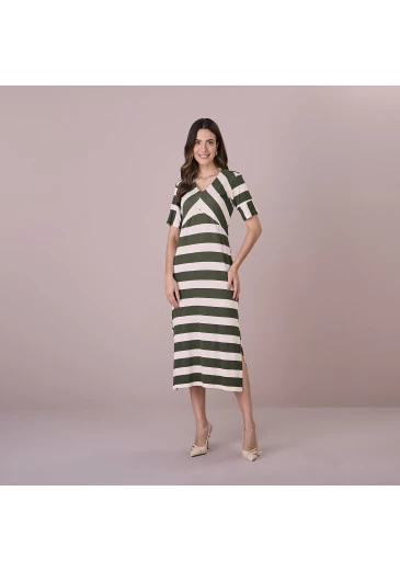Vestido Vilma Verde Tatá Martello Outono/Inverno 2025