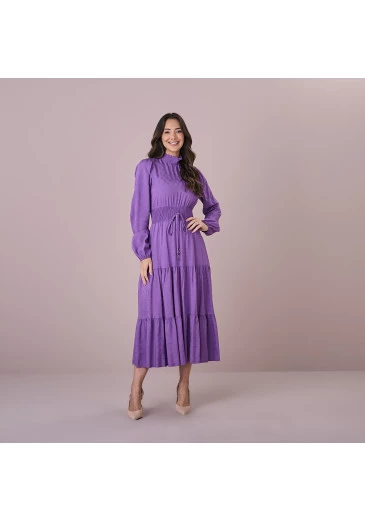 Vestido Malu Lilás Tata Martelo Outono/Inverno 2025