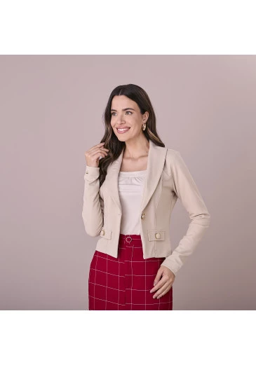 Blazer Ivana CremeTatá Martello Outono/Inverno 2025