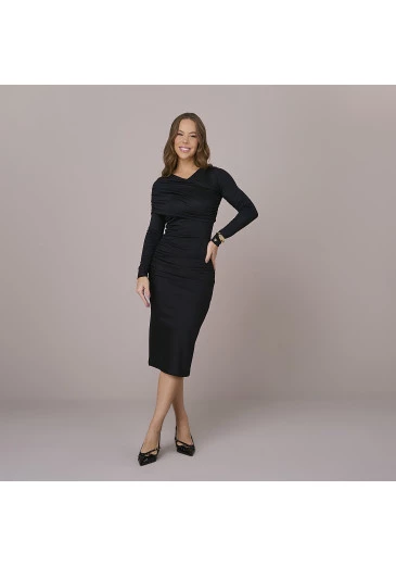 Vestido Liliane Preto Tata Martello Outono/Inverno 2025