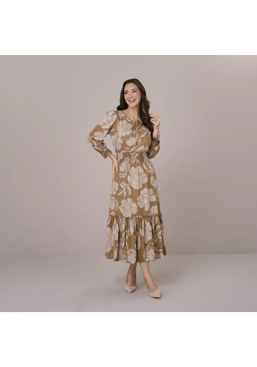 Vestido Antonela Marrom Tata Martello Outono/Inverno 2025