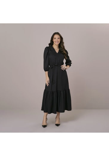 Vestido Ayla Preto Tata Martello Outono/Inverno 2025