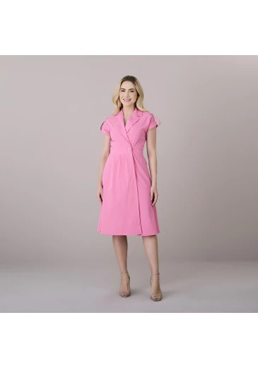 Vestido Tatiane Em Alfaiataria Turim Rosa Tatá Martello Outono/Inverno 2025