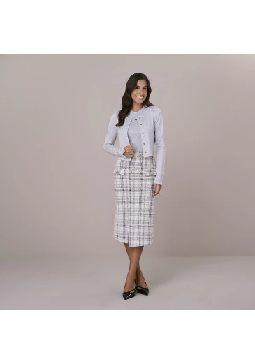 Saia Marlene Bicolor Tata Martello Outono/Inverno 2025