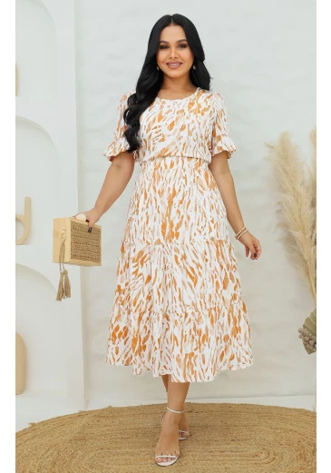 Conjunto Ruth Em Crepe Estampado Maria Amore Alto Verão 2025