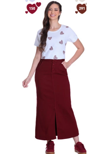 Blusa Agnes Em Malha Branco Estampada Frontal Hapuk Outono/Inverno 2025