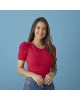 Blusa Canelada Detalhe Pregas Pink Tatá Martello