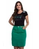 Blusa Detalhe em Bordado Preta Hapuk 
