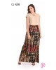 Conjunto Saia Longa Estampada Sol Terra