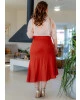 Saia em Viscolinho Plus Size kauly