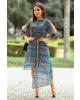 Vestido Assimétrico Cinza Kauly