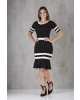 Vestido Bicolor Preto Tata Martello