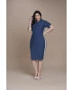 Vestido em Malha Denim Plus Titanium Jeans