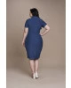 Vestido em Malha Denim Plus Titanium Jeans
