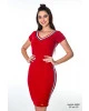 Vestido Faixa Vermelho Hapuk