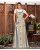 Vestido Longo Listrado Linho Fasciniu's 