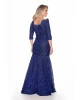 Vestido Longo Renda Azul Fasciniu's 