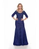 Vestido Longo Renda Azul Fasciniu's 