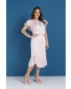 Vestido Midi Listrado Rosa Tata Martello 