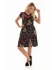 Vestido Fasciniu's Floral Preto 10924