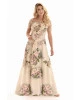 Vestido Fasciniu's Longo Estampado Renda 10620 