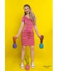 Vestido Hapuk Listras Rosa 59510