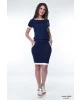 Vestido Hapuk Malha Azul-Marinho 59686