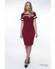 Vestido Via Caruso Bell Bordô 50986