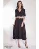 Vestido Via Caruso Midi Preto 50881
