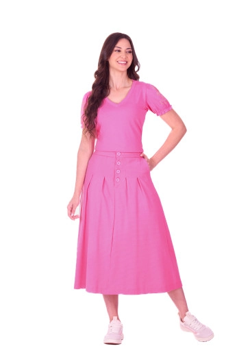 Conjunto Marcela Em Malha Rosa Hapuk  Primavera/Verão 2027