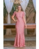 Vestido Longo em Renda Rose Sol da Terra 