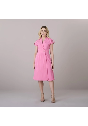 Vestido Tatiane Em Alfaiataria Turim Rosa Tatá Martello Outono/Inverno 2025
