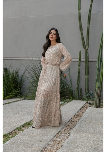 Vestido Gabriely Em Musseline Jany Pim Outono/Inverno 2026