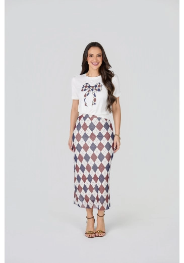 Conjunto Ines Em Tule Azul Tata Martello Primavera/Verão 2027