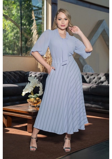 Saia Lady Like Em Crepe Air Flow Lavanda Kauly Primavera/Verão 2024